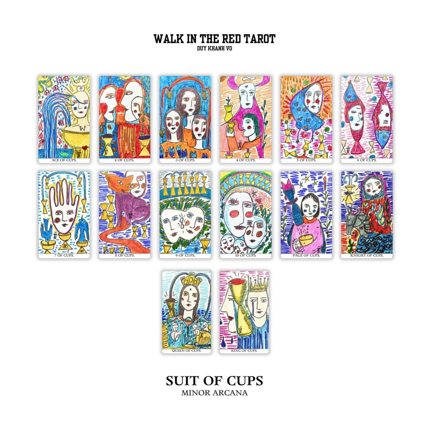 Walk In The Red Tarot by Duy Khanh Vo — Wooden Box Edition