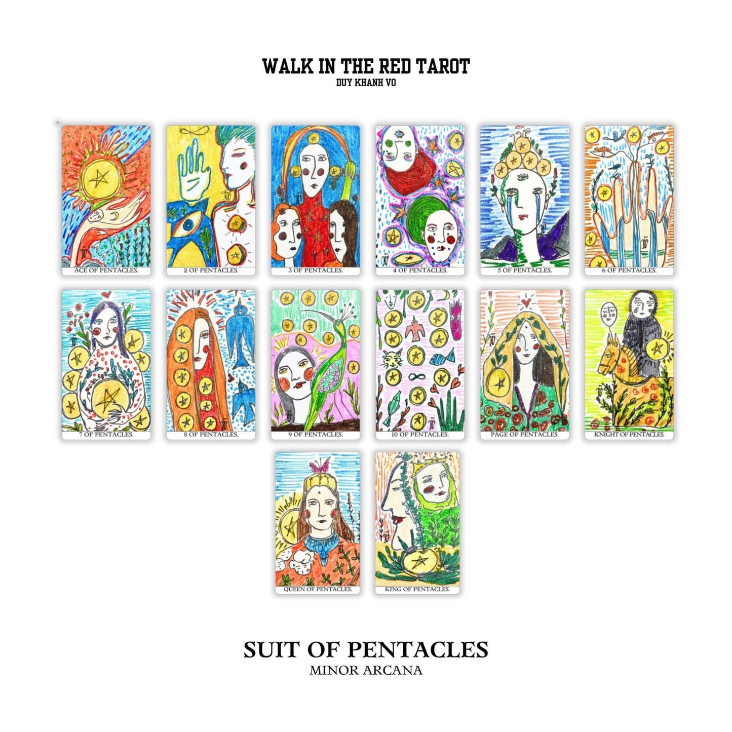 Walk In The Red Tarot by Duy Khanh Vo — Wooden Box Edition
