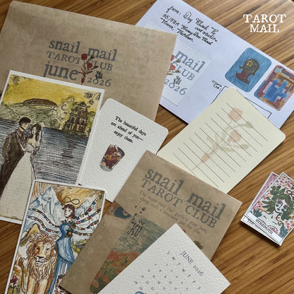 JUNE 2026 Snail Mail Club ✉️ Tarot Mail & Art Mail by Duy Khanh Vo | Handwritten Letters, Postcards, Tarot & Collectible Paper Goods