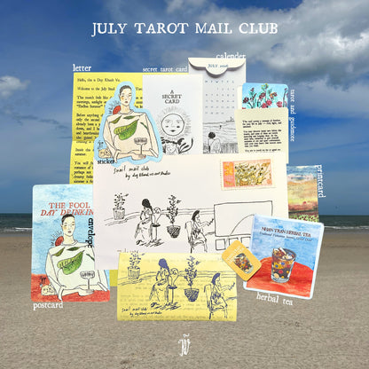 MONTHLY SNAIL MAIL TAROT CLUB — JULY 2026, Tarot Mail by Duy Khanh Vo | Handwritten Letters, Postcards, Tarot & Collectible Paper Goods