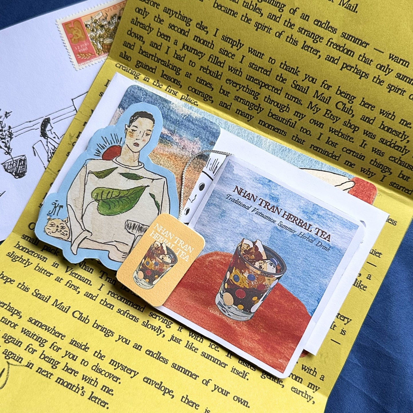 MONTHLY SNAIL MAIL TAROT CLUB — JULY 2026, Tarot Mail by Duy Khanh Vo | Handwritten Letters, Postcards, Tarot & Collectible Paper Goods