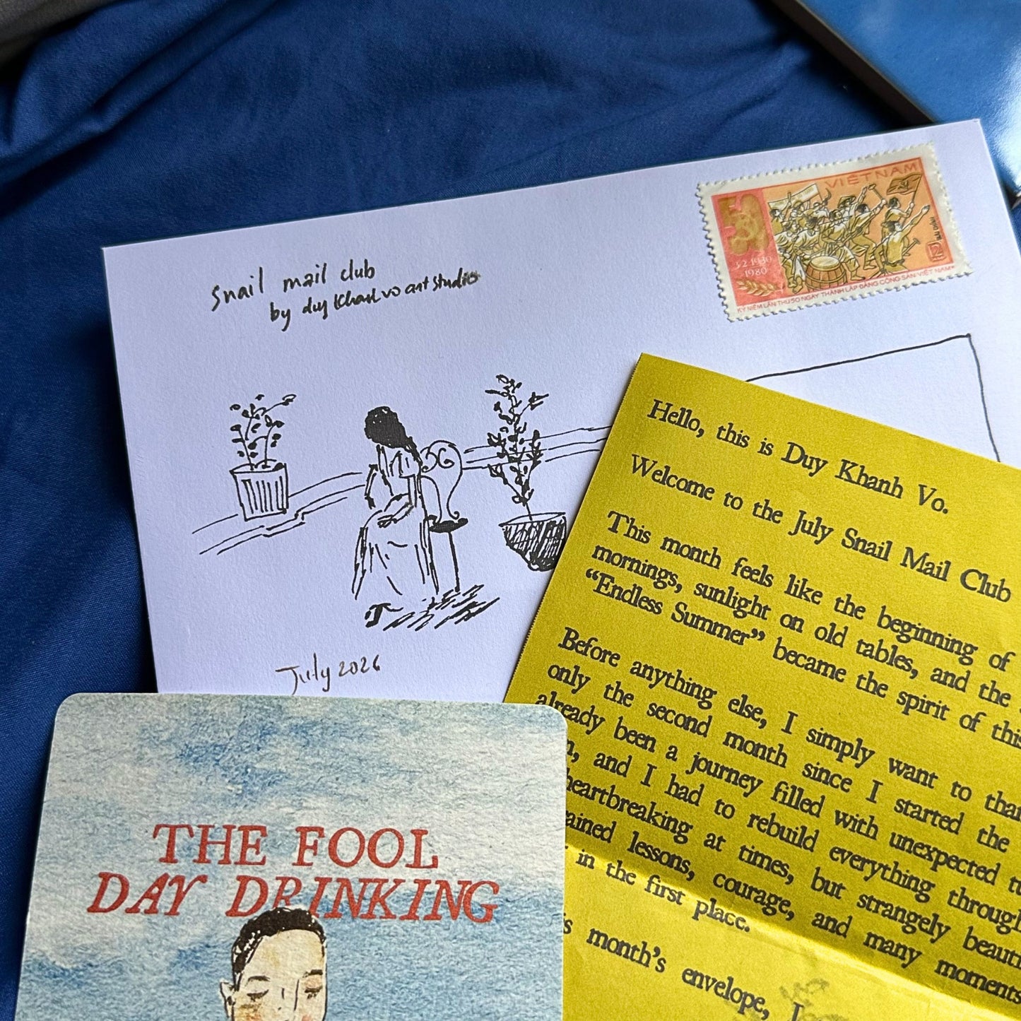 MONTHLY SNAIL MAIL TAROT CLUB — JULY 2026, Tarot Mail by Duy Khanh Vo | Handwritten Letters, Postcards, Tarot & Collectible Paper Goods