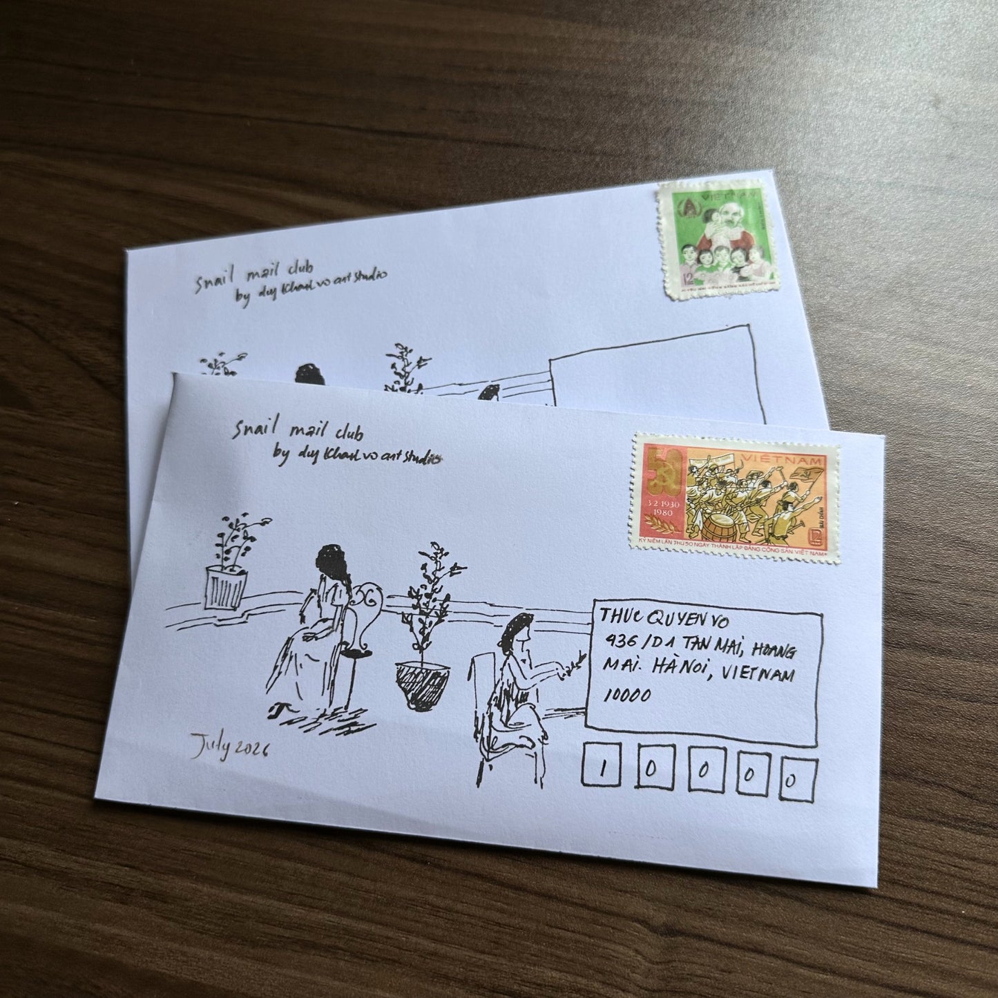 MONTHLY SNAIL MAIL TAROT CLUB — JULY 2026, Tarot Mail by Duy Khanh Vo | Handwritten Letters, Postcards, Tarot & Collectible Paper Goods