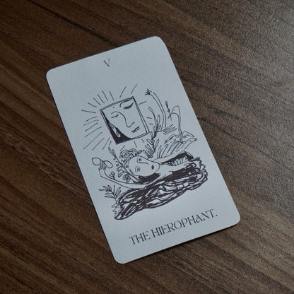 OLD DAY TAROT — Black & White Tarot Deck (82 Cards) by Duy Khanh Vo