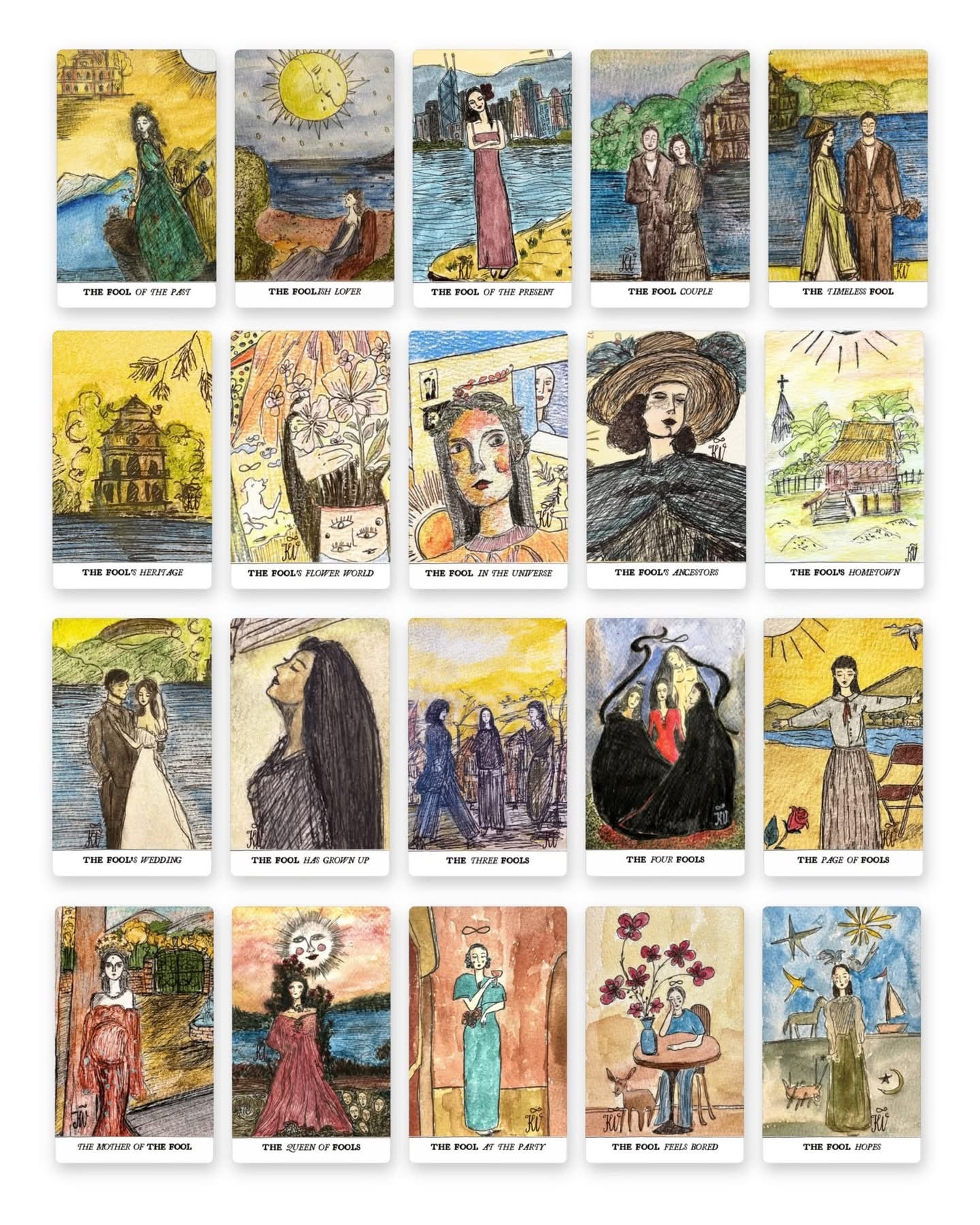 The Fool in Other Universes Deck – 46 Cards About Beginnings, Loss & Starting Again