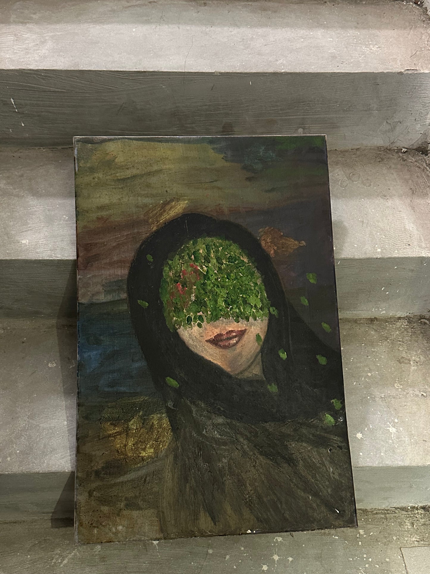 The Fool — Hesitation | Original Acrylic Painting on Canvas (40 × 60 cm)