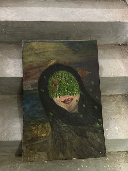 The Fool — Hesitation | Original Acrylic Painting on Canvas (40 × 60 cm)