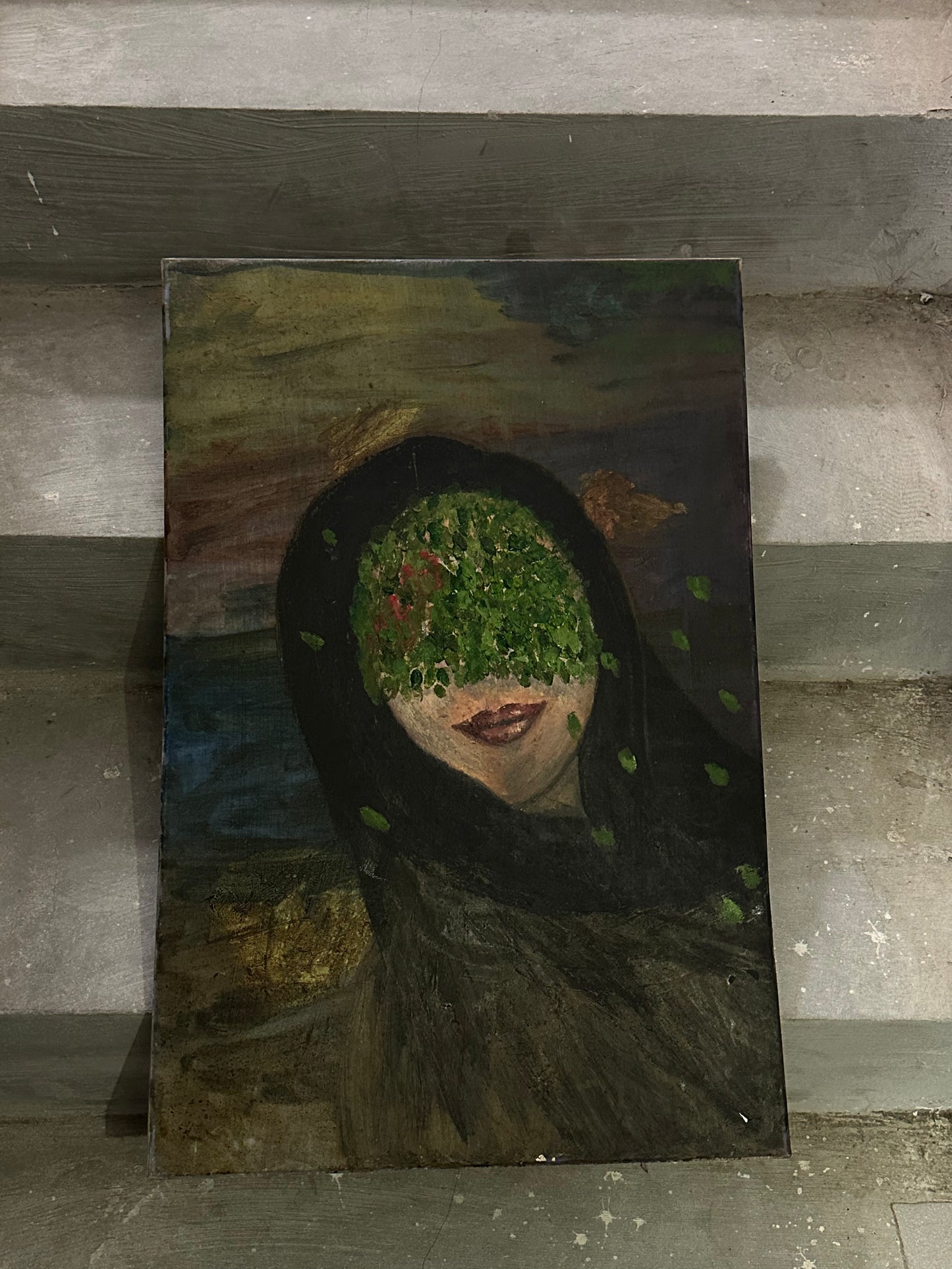 The Fool — Hesitation | Original Acrylic Painting on Canvas (40 × 60 cm)