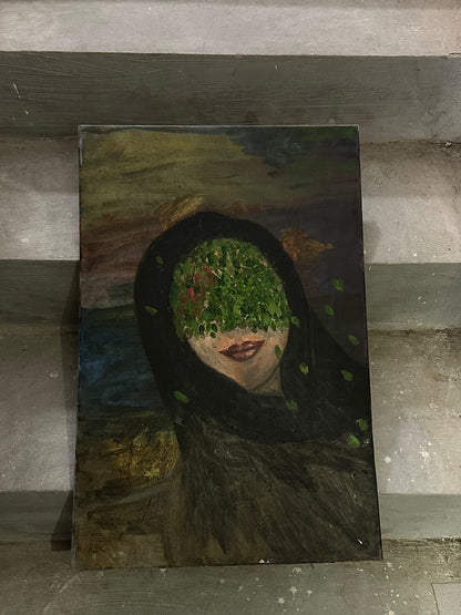 The Fool — Hesitation | Original Acrylic Painting on Canvas (40 × 60 cm)