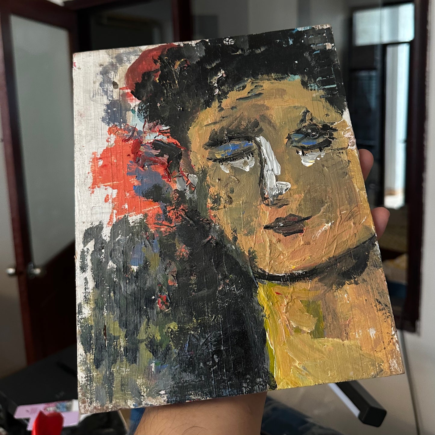 Page of Wands — Original Tarot Painting on Wood | See You Tomorrow Tarot (2021)
