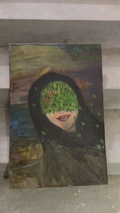 The Fool — Hesitation | Original Acrylic Painting on Canvas (40 × 60 cm)
