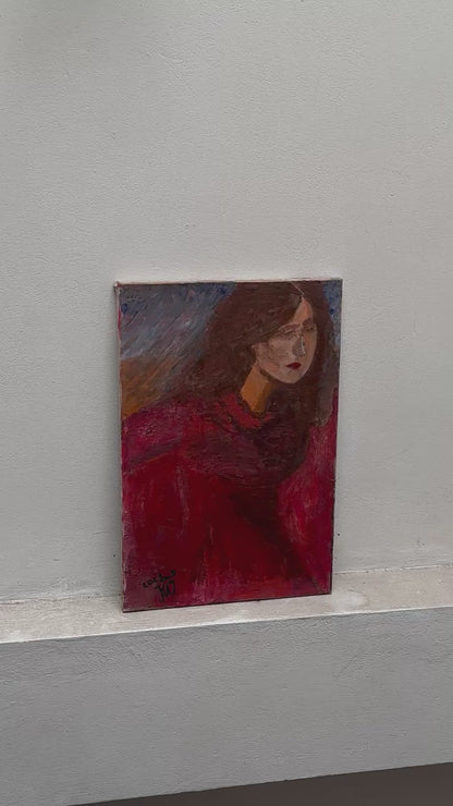 On The Go — The High Priestess | Original Acrylic Painting on Canvas (40 × 60 cm)