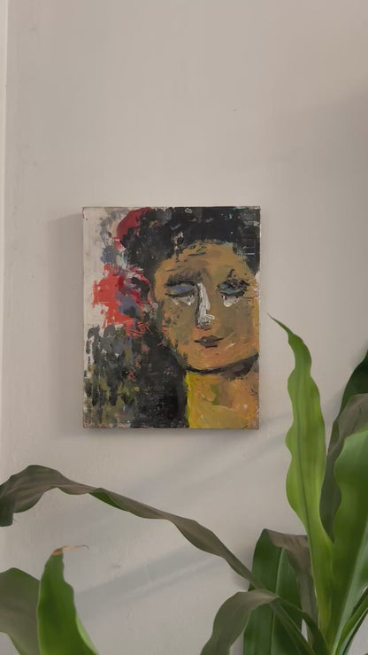 Page of Wands — Original Tarot Painting on Wood | See You Tomorrow Tarot (2021)